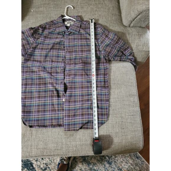 Joseph Abboud Men’s XL Plaid Button-Up Shirt Multicolor Men’s Wearhouse - Picture 5 of 5